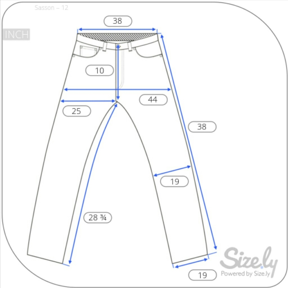 Sasson blue denim jeans - size 12 - Picture 5 of 8